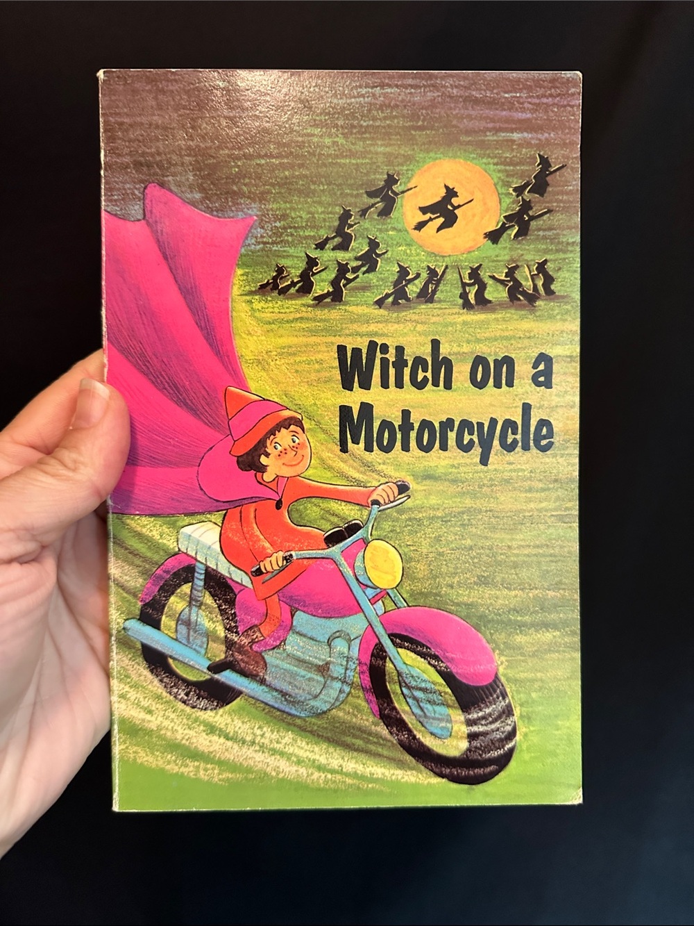 VTG 1972 Witch on a Motorcycle book